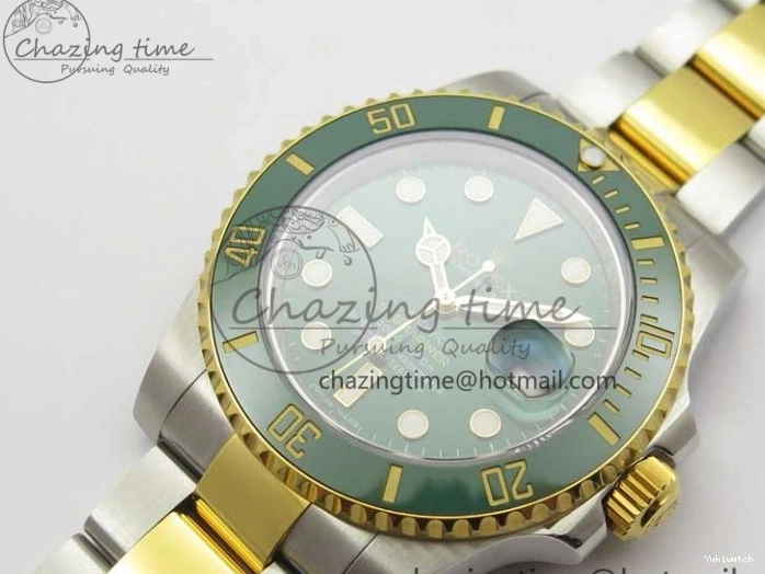 Wrapped MAX VRF Dial Green Bracelet A2836 116613 Edition Bezel on YG Submariner Version Best SS YG LV 0831